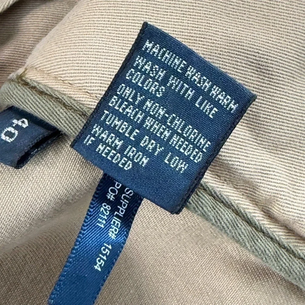 Vintage Polo Ralph Lauren Gellar Fatigue Cargo Shorts Soft Almond Men 40x10 NWT